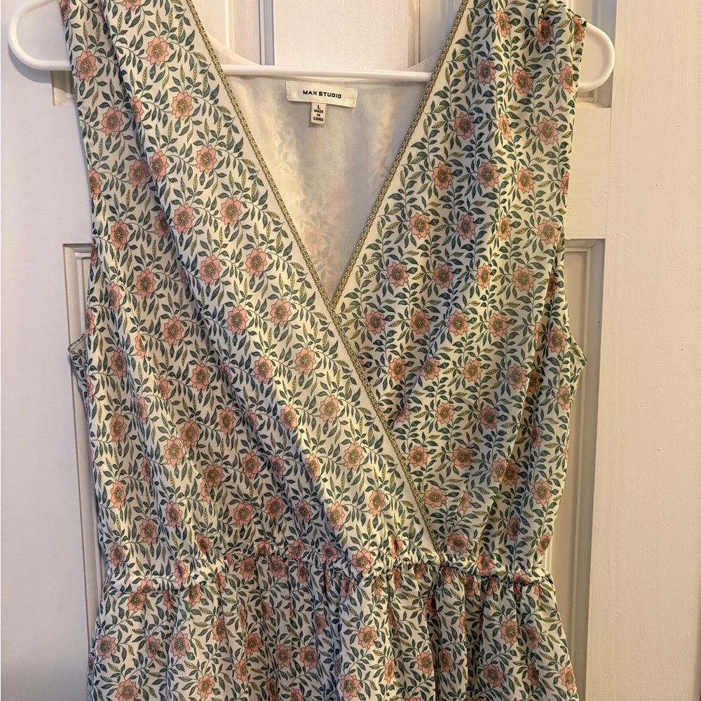 Max Studio Floral Layered Dress - Picture 2 of 6